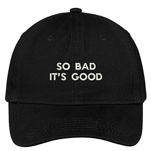 Trendy Apparel Shop Bad It's Good Embroidered Low Profile Brushed Cotton Cap Dad Hat
