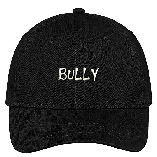 Trendy Apparel Shop Bully Embroidered Soft Crown 100% Brushed Cotton Cap