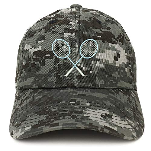 Trendy Apparel Shop Badminton Embroidered Soft Crown 100% Brushed Cotton Cap