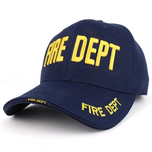 Trendy Apparel Shop Fire FD 3D Embroidered Structured Adjustable Baseball Cap