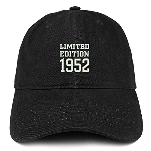 Trendy Apparel Shop Limited Edition 1952 Embroidered Birthday Gift Brushed Cotton Cap