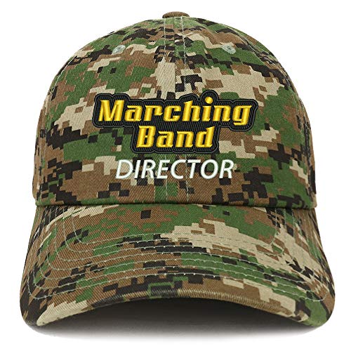 Trendy Apparel Shop Marching Band Director Embroidered Soft Crown 100% Brushed Cotton Cap