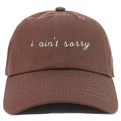 Trendy Apparel Shop Youth I Ain't Sorry Adjustable Soft Crown Baseball Cap