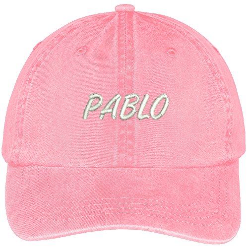 Trendy Apparel Shop Pablo Embroidered Soft Front Washed Cotton Cap