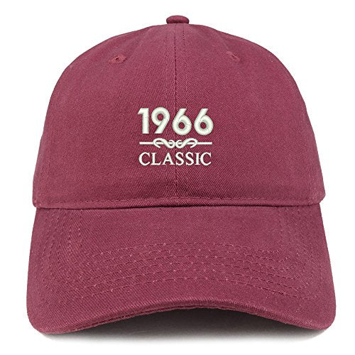 Trendy Apparel Shop Classic 1966 Embroidered Retro Soft Cotton Baseball Cap