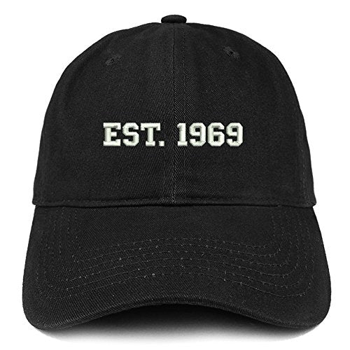Trendy Apparel Shop EST 1969 Embroidered - 52nd Birthday Gift Soft Cotton Baseball Cap