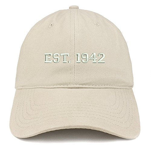 Trendy Apparel Shop EST 1941 Embroidered - 79th Birthday Gift Soft Cotton Baseball Cap