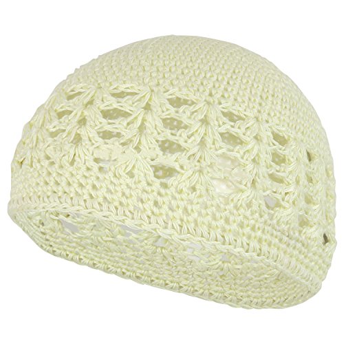 Trendy Apparel Shop Infant to Toddler Plain Crochet Cotton Beanie Hat