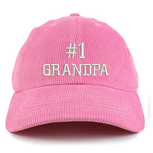 Trendy Apparel Shop Number 1 Grandpa Corduroy Unstructured Baseball Cap