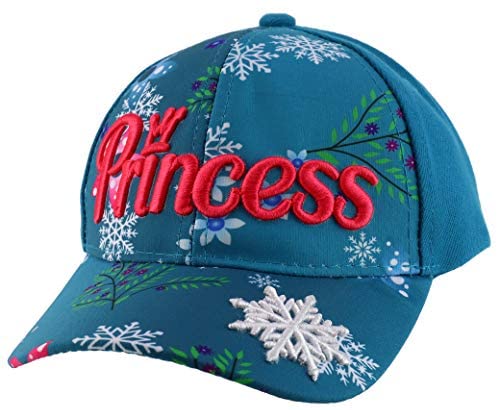Trendy Apparel Shop Princess Crown Embroidered Two Tone Kids Baseball Cap