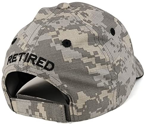 Trendy Apparel Shop US Air Force Retired Embroidered Officially Licensed Military Ripstop Cap