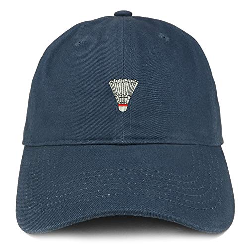 Trendy Apparel Shop Badminton Shuttlecock Soft Crown 100% Brushed Cotton Cap
