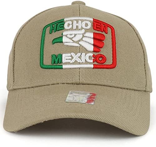Trendy Apparel Shop Kids Hecho en Mexico Eagle 3D Embroidered Youth Size Baseball Cap