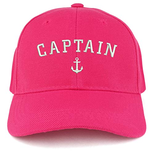 Trendy Apparel Shop Captain Anchor Embroidered Youth Size Kids Structured Baseball Cap