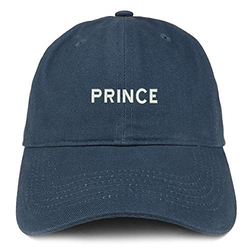 Trendy Apparel Shop Prince Small Font Embroidered Brushed Cotton Cap