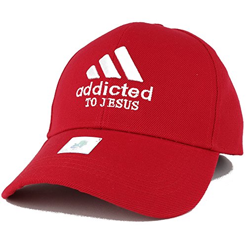 Trendy Apparel Shop Addicted to Jesus Embroidered Christian Theme Adjustable Baseball Cap