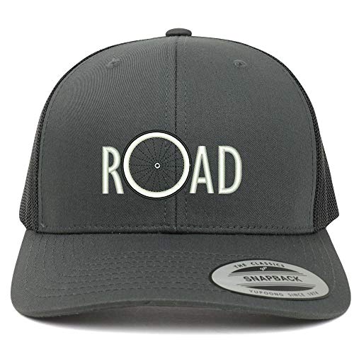 Trendy Apparel Shop Bicycle Road Embroidered 6 Panel Trucker Mesh Cap