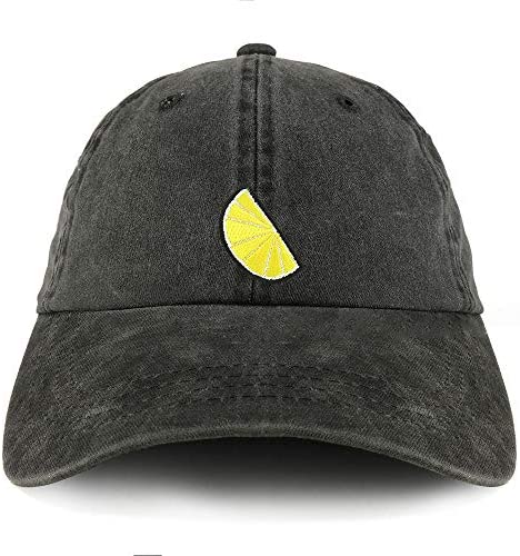 Trendy Apparel Shop Lemon Patch Pigment Dyed Cotton Twill Unstructured Dad Hat