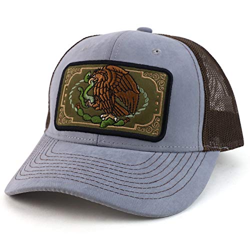 Trendy Apparel Shop Mexico Independence Eagle Snake Structured Mesh Back Cap