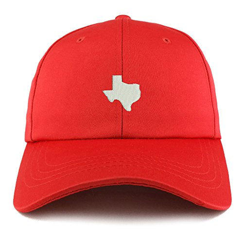 Trendy Apparel Shop Texas State Map Embroidered Structured Satin Adjustable Cap