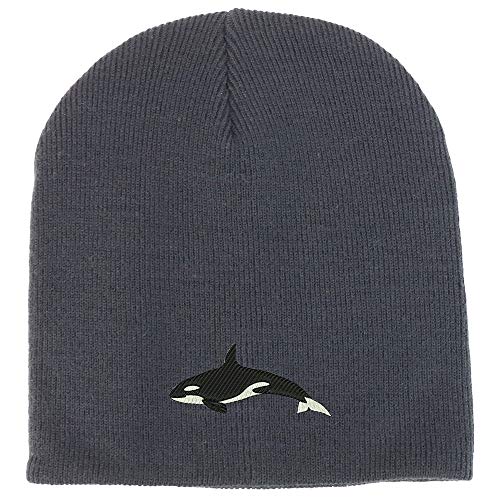 Trendy Apparel Shop Orca Killer Whale Acrylic Winter Knit Skull Short Beanie