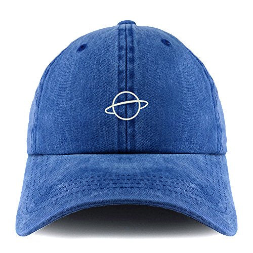 Trendy Apparel Shop Planet Embroidered Pigment Dyed Unstructured Cap