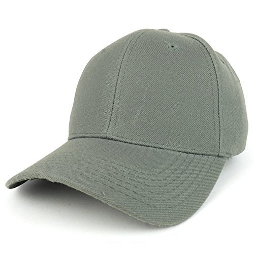 Trendy Apparel Shop Plain Structured Crown Adjustable Baseball Cap