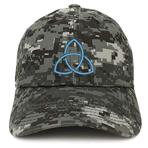 Trendy Apparel Shop Holy Trinity Embroidered Soft Crown 100% Brushed Cotton Cap