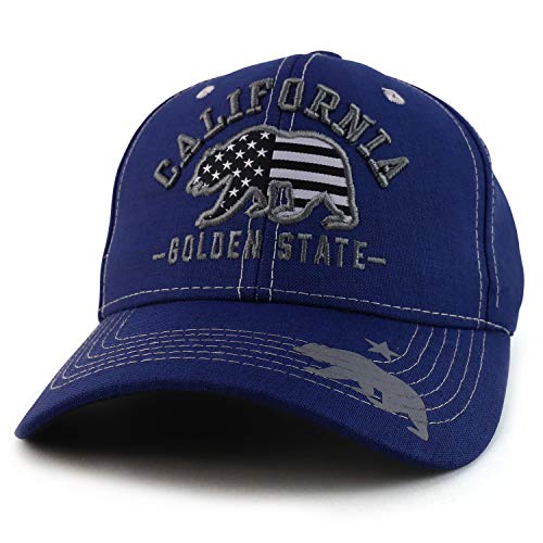 Trendy Apparel Shop California Golden State Bear 3D Embroidered Baseball Cap