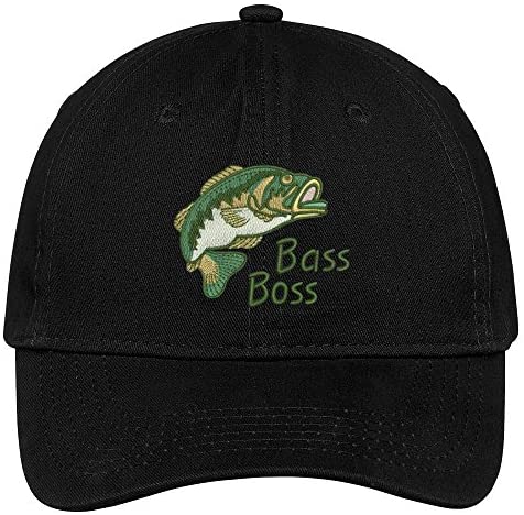 Trendy Apparel Shop Bass Boss Embroidered Dad Hat Adjustable Cotton Baseball Cap