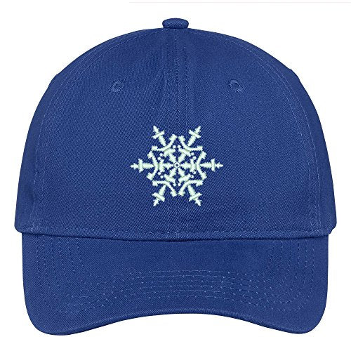 Trendy Apparel Shop Snowflake Embroidered Christmas Themed Cotton Baseball Cap