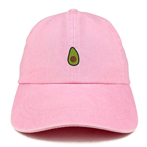 Trendy Apparel Shop Avocado Embroidered Washed Cotton Adjustable Cap
