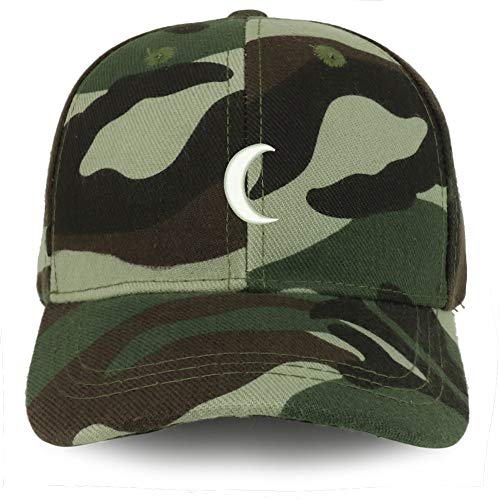 Trendy Apparel Shop Crescent Moon Embroidered Youth Size Kids Structured Baseball Cap