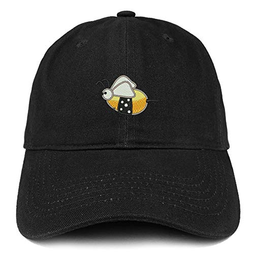 Trendy Apparel Shop Queen Bee Logo Embroidered Soft Crown 100% Brushed Cotton Cap