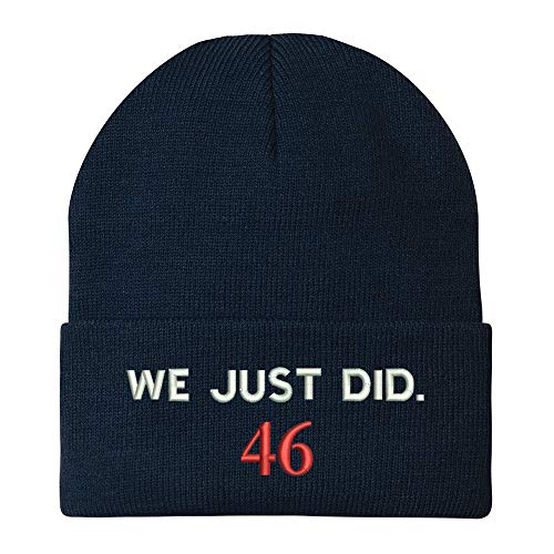 Trendy Apparel Shop We Just Did 46 President 2020 Celebration Long Cuff Beanie