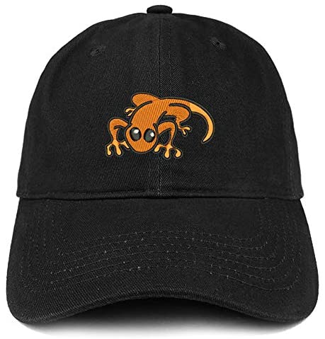 Trendy Apparel Shop Little Lizard Orange Embroidered Unstructured Cotton Dad Hat