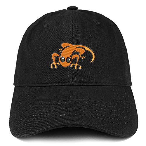 Trendy Apparel Shop Little Lizard Orange Embroidered Unstructured Cotton Dad Hat