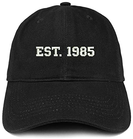 Trendy Apparel Shop EST 1985 Embroidered - 36th Birthday Gift Soft Cotton Baseball Cap