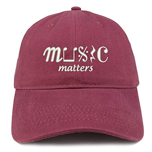 Trendy Apparel Shop Music Matter Embroidered Brushed Cotton Cap