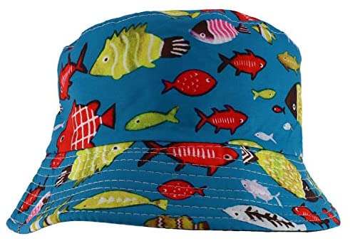 Trendy Apparel Shop Short Brim Kid's Summer Bucket Hat