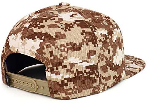 Trendy Apparel Shop Digital Camo Pattern Flatbill Cotton Snapback Cap