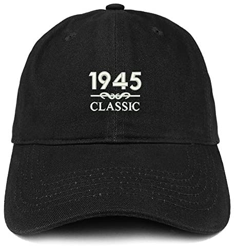Trendy Apparel Shop Classic 1945 Embroidered Retro Soft Cotton Baseball Cap