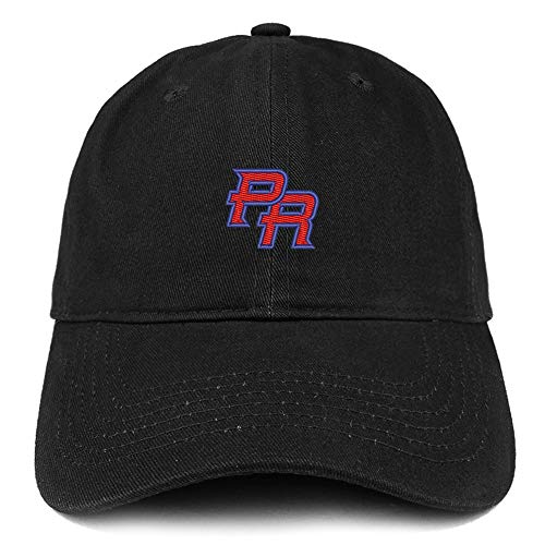 Trendy Apparel Shop Puerto Rico PR Small Embroidered Soft Crown 100% Brushed Cotton Cap