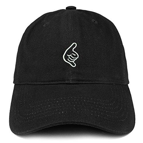 Trendy Apparel Shop Hang Loose Hand Embroidered Soft Cotton Dad Hat