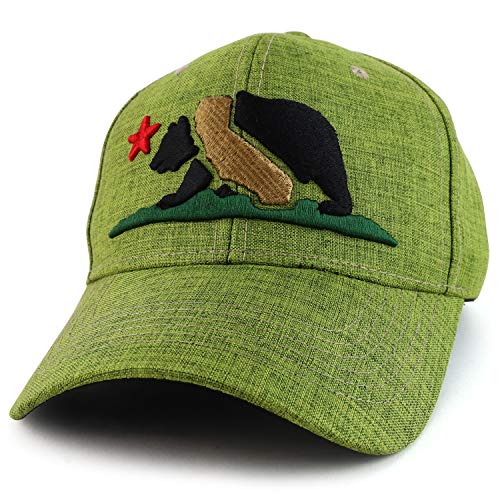 Trendy Apparel Shop California Republic State Bear 3D Embroidered Baseball Cap