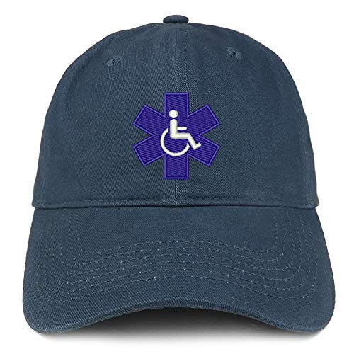Trendy Apparel Shop Service Dog with Wheel Chair Logo Embroidered Brushed Cap