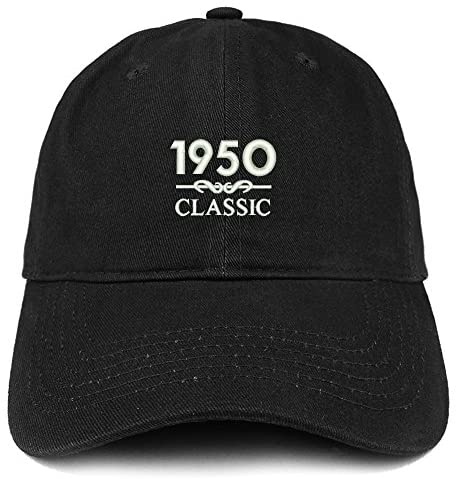 Trendy Apparel Shop Classic 1950 Embroidered Retro Soft Cotton Baseball Cap