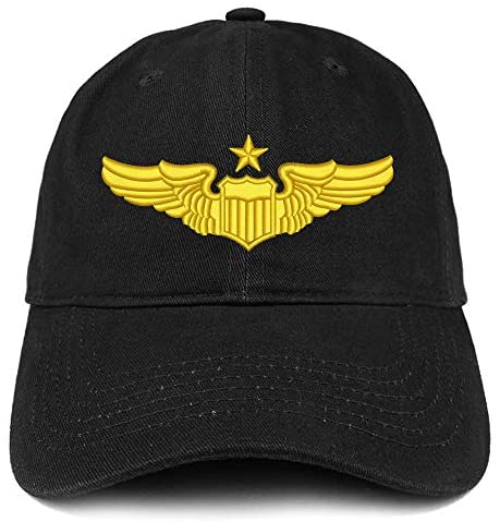 Trendy Apparel Shop Pilot 2 Embroidered Soft Crown 100% Brushed Cotton Cap
