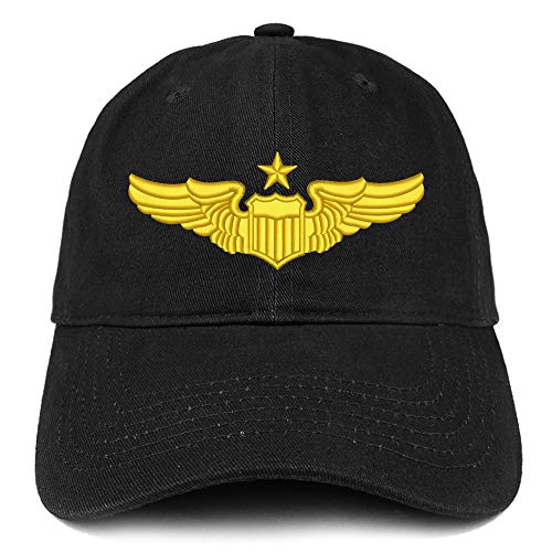 Trendy Apparel Shop Pilot 2 Embroidered Soft Crown 100% Brushed Cotton Cap