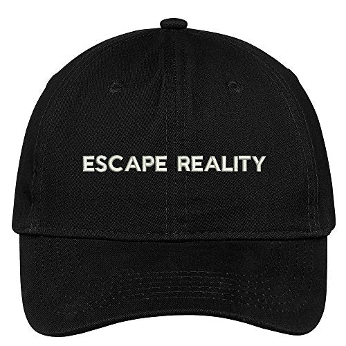 Trendy Apparel Shop Escape Reality Embroidered 100% Quality Brushed Cotton Baseball Cap